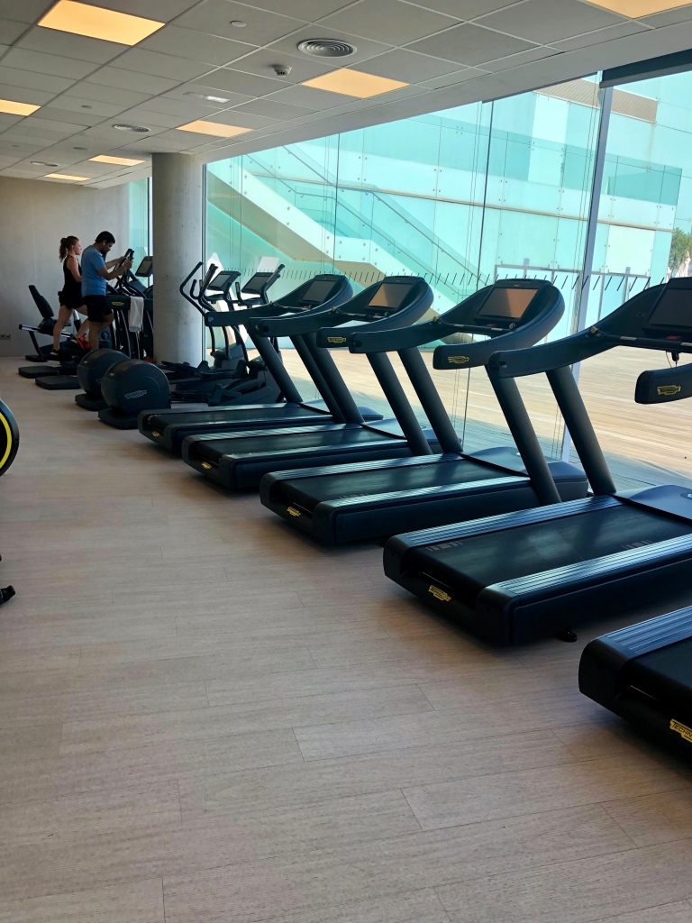 W Barcelona FIT fitness center cardio machines