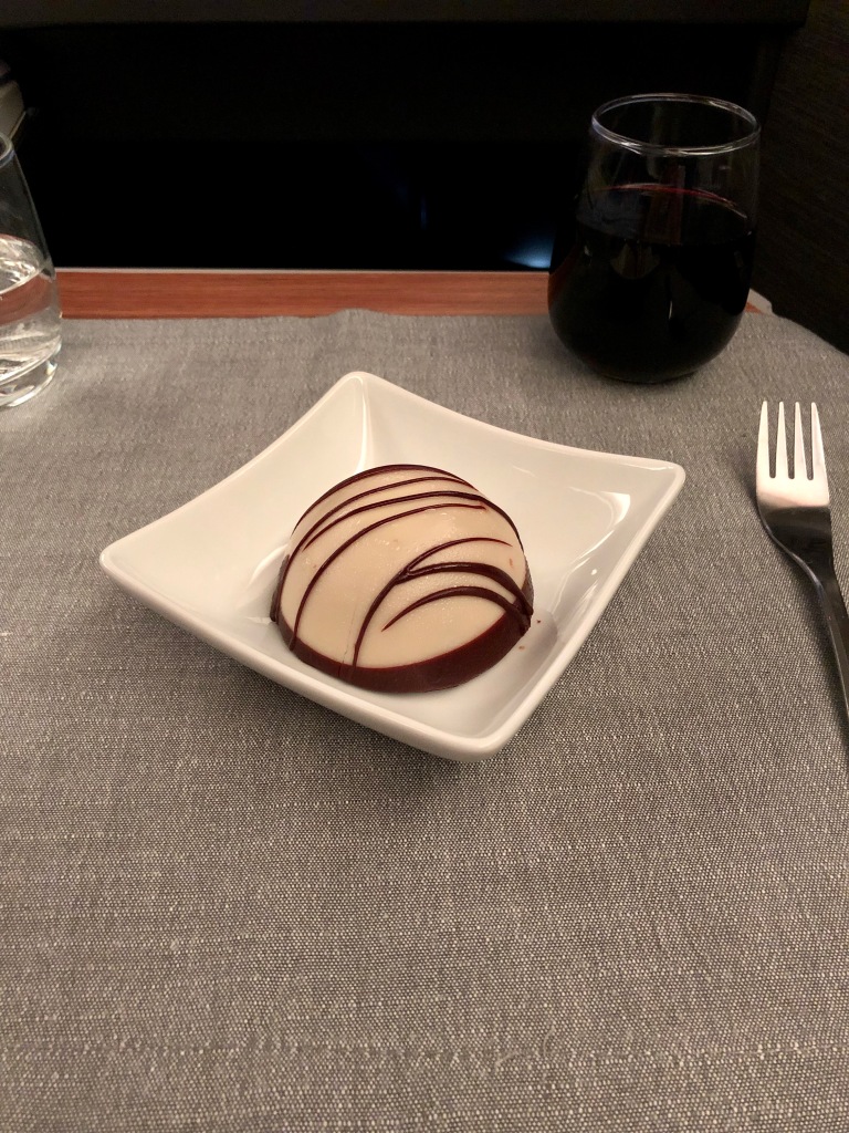 Chocolate mousse duo dessert