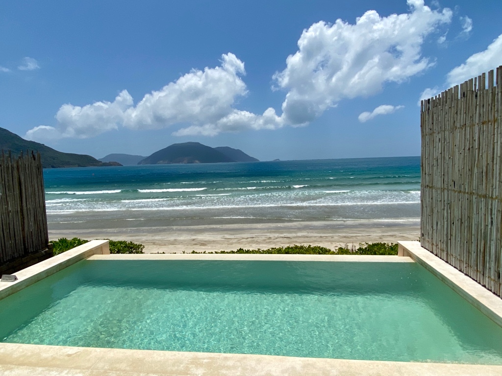 Private infinity pool at the Six Senses Con Dao
