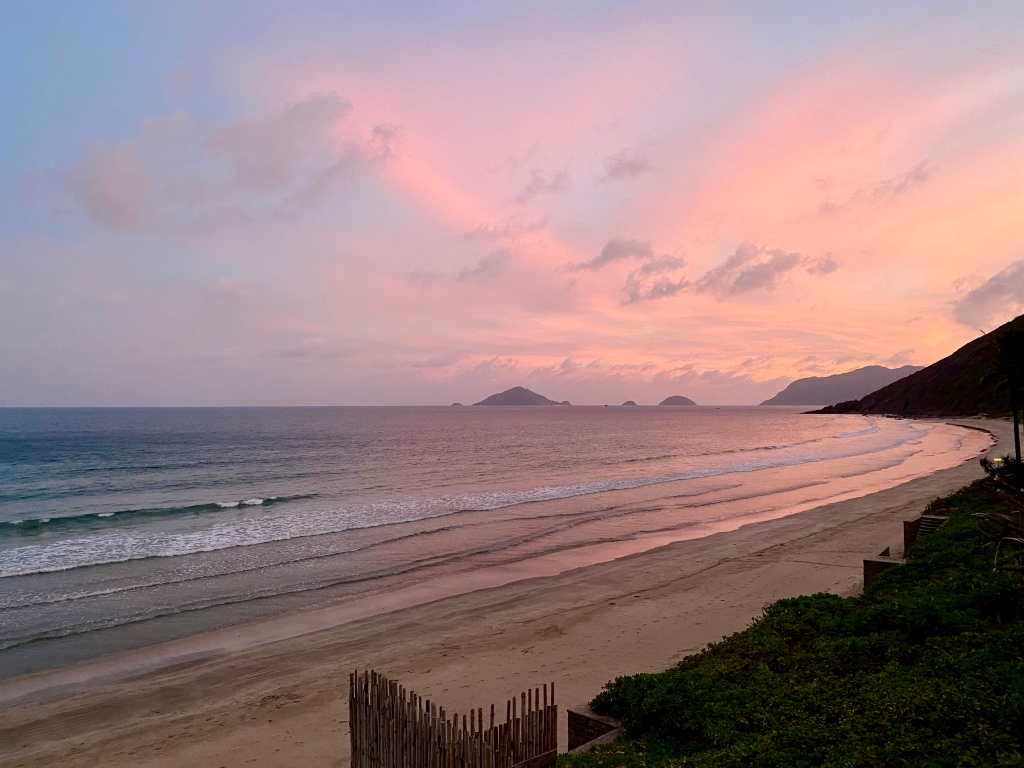 Sunset view at Six Senses Con Dao